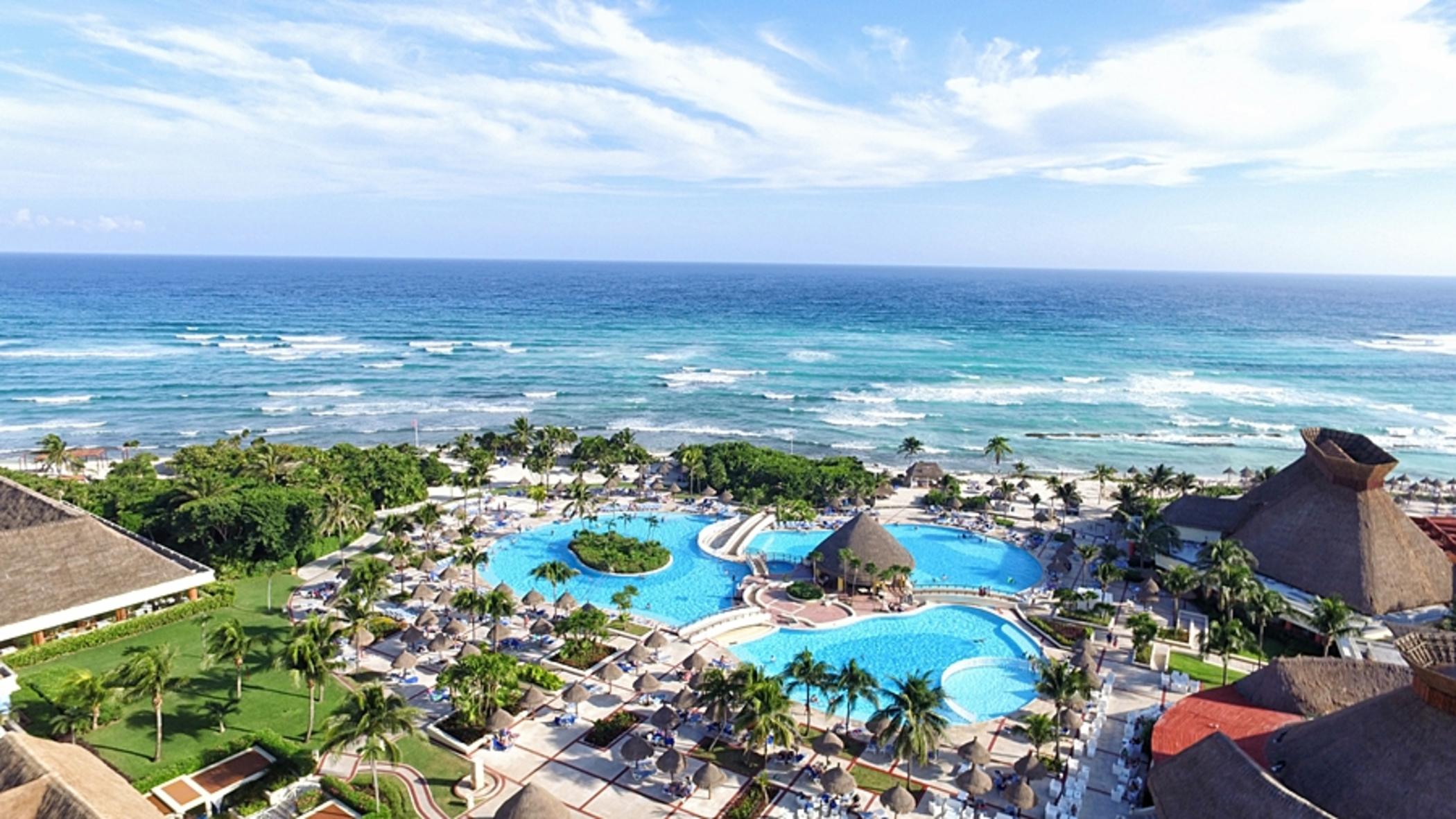 Bahia Principe Grand Tulum Ξενοδοχείο Riviera Maya Εξωτερικό φωτογραφία Aerial view of the resort